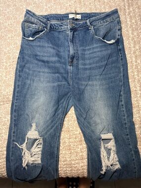 Risen jeans Women’s Distressed Blue Denim Jeans